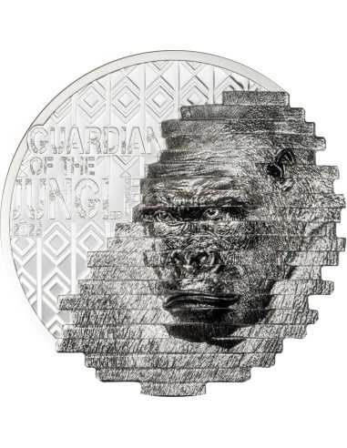 GORILLA Reconstrucción 2 Oz Moneda de Plata 10$ Islas Cook 2025 - Coins & More - Islas Cook