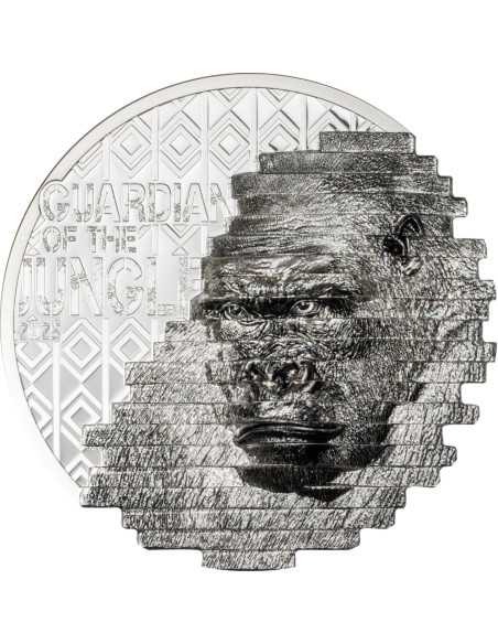 GORILLA Ricostruzione Moneta d'Argento da 2 Oz 10$ Isole Cook 2025 - Coins & More - Isole Cook
