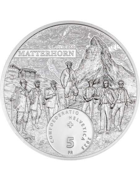 MATTERHORN 1 Oz Silver Coin 5 Franken Switzerland 2025 - Coins & More - Europe