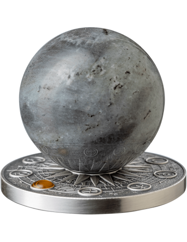 LUNA Sistema Solare Moneta d'Argento da 2 Oz 10 Cedis Ghana 2025 - Coins & More - Ghana