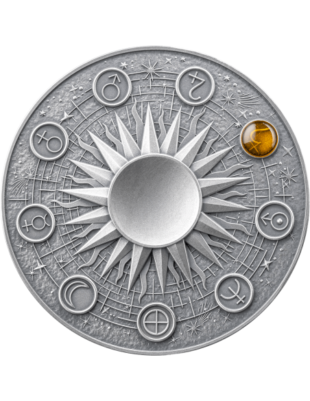 SATURN Sonnensystem 2 Oz Silbermünze 10 Cedis Ghana 2025 - Coins & More - Ghana