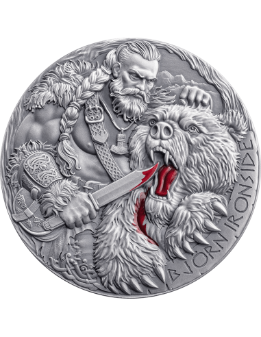 BJÖRN IRONSIDE El Camino al Valhalla Moneda de Plata de 2 Oz 2000 Francos Camerún 2025 - Coins & More - Camerún