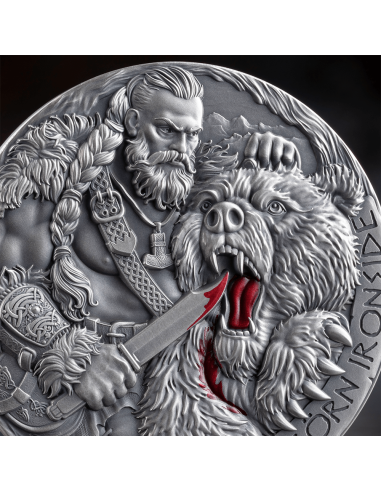 BJÖRN IRONSIDE La Via del Valhalla Moneta d'Argento da 2 Oz 2000 Franchi Camerun 2025 - Coins & More - Camerun