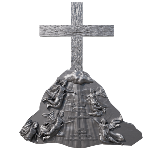 SAN JUAN 12 Apóstoles 2 Oz Acabado Antiguo Moneda de Plata 2000 Francos Camerún 2025 - Coins & More - Camerún 2