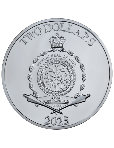 ATHENA Moneta d'argento da 1 Oz 2$ Niue 2025 - Coins & More - Niue