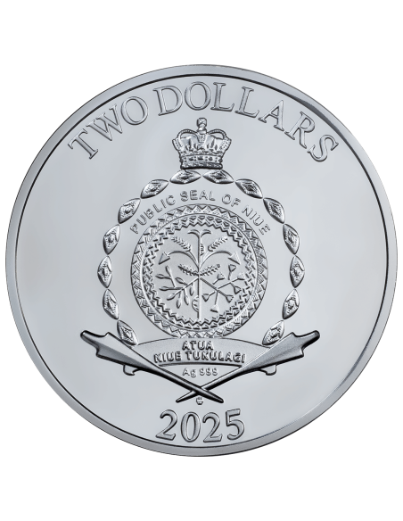 ATHENA Moneta d'argento da 1 Oz 2$ Niue 2025 - Coins & More - Niue