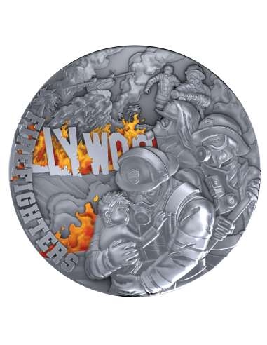 BOMBEROS Primero en entrar, último en salir Moneda de Plata de 2 Oz 5$ Niue 2025 - Coins & More - Niue