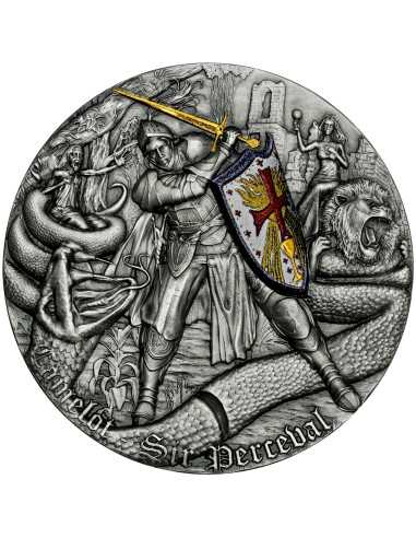 SIR PERCEVAL Camelot 2 Oz Moneda de Plata 5$ Niue 2023 - Coins & More - Niue