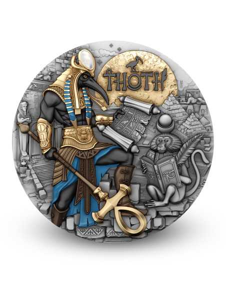 THOTH Echoes of Egypt 2 Oz Silver Coin 5$ Niue 2025 - Coins & More - Cameroun