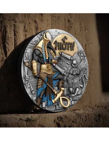 THOTH Echoes of Egypt 2 Oz Silver Coin 5$ Niue 2025 - Coins & More - Cameroun