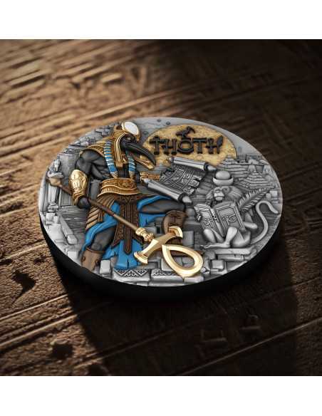 THOTH Echoes of Egypt 2 Oz Silbermünze 5$ Niue 2025 - Coins & More - Demnächst