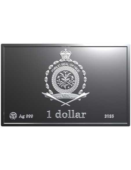 LA MUERTE DEL GENERAL MERCER Moneda de Plata de 1 Oz 1$ Niue 2025 - Coins & More - Niue