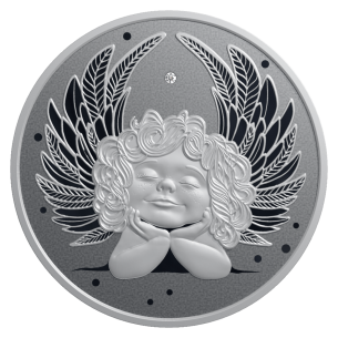 LITTLE SILVER ANGEL Moneda de Plata de 1 Oz 2$ Niue 2025 - Coins & More - Niue