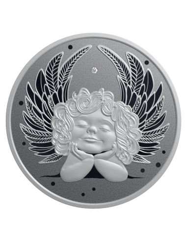 LITTLE SILVER ANGEL Moneda de Plata de 1 Oz 2$ Niue 2025 - Coins & More - Niue