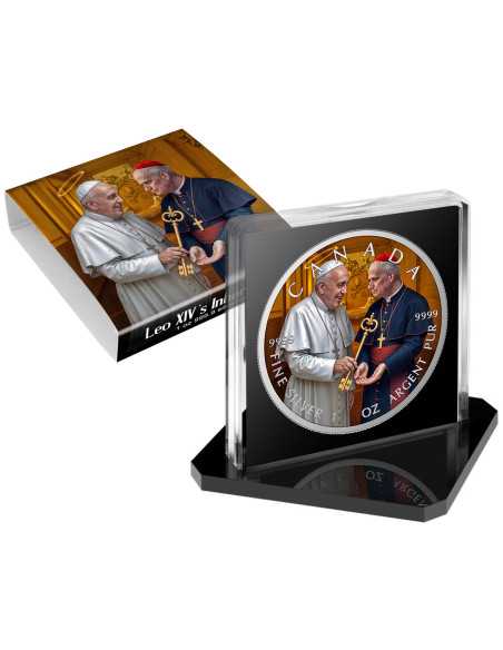 LEO XIV INHERITANCE Moneta d'Argento da 1 Oz 5$ Canada 2025 - Coins & More - Canada