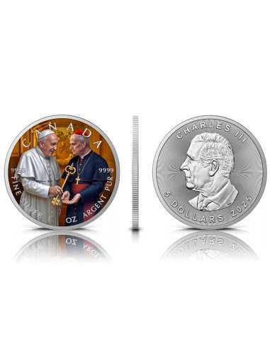 LEO XIV INHERITANCE 1 Oz Silbermünze 5$ Kanada 2025 - Coins & More - Kanada