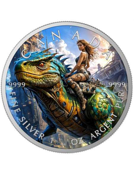 DINOSAUR RIDER Moneta d'argento da 1 Oz 5$ Canada 2025 - Coins & More - Canada