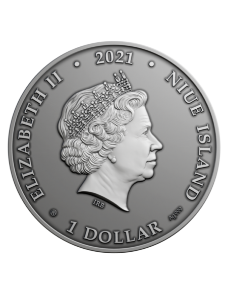 KIOEA Bird Extinct Animals 1 Oz Silver Coin 1$ Niue 2021 - Coins & More - Niue