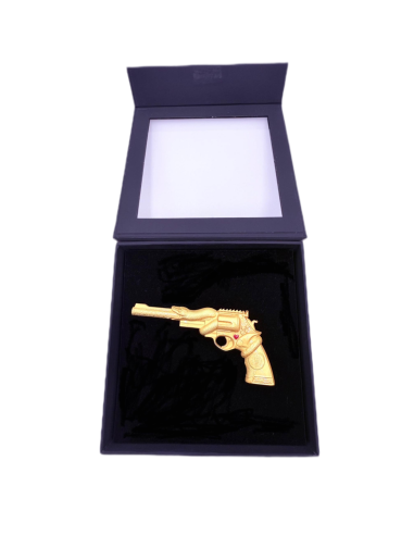 SNAKE REVOLVER Gold Plated 2 Oz Silver Coin 2 Guards Truth Guard 2025 - Coins & More - Silber