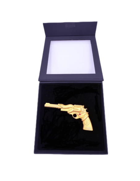 SNAKE REVOLVER Pièce de monnaie en argent plaqué or de 2 oz 2 gardes Truth Guard 2025 - Coins & More - Argent