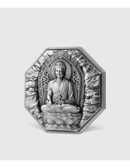 AMITABHA Otto Protezioni Moneta d'Argento da 5 Oz e Rame da 28,5 Oz 25000 Franchi Tchad 2025 - Coins & More - Chad