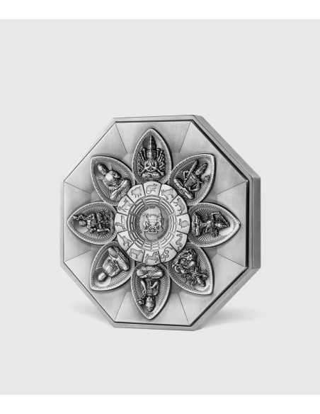 AMITABHA Otto Protezioni Moneta d'Argento da 5 Oz e Rame da 28,5 Oz 25000 Franchi Tchad 2025 - Coins & More - Chad
