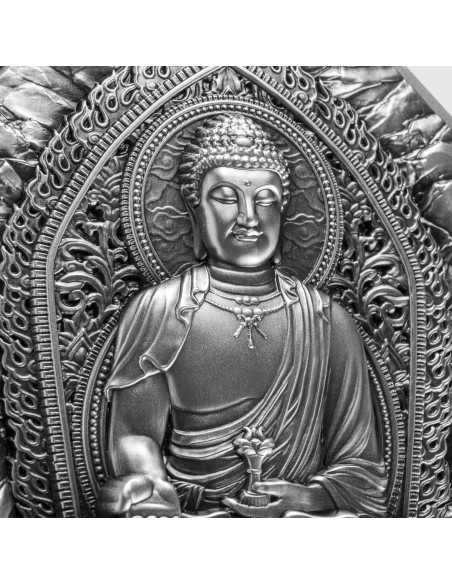 AMITABHA Otto Protezioni Moneta d'Argento da 5 Oz e Rame da 28,5 Oz 25000 Franchi Tchad 2025 - Coins & More - Chad