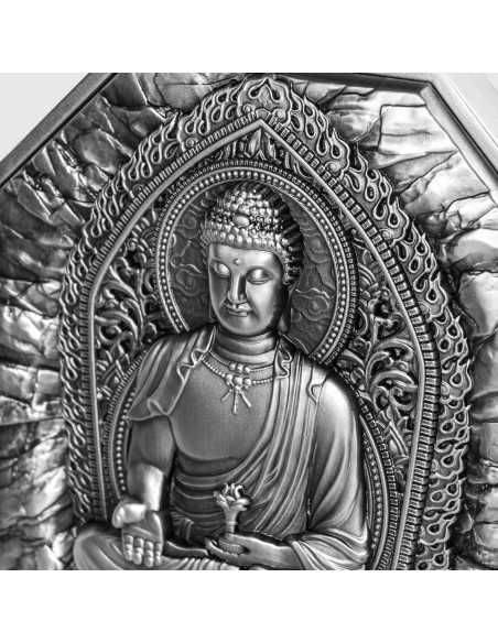 AMITABHA Otto Protezioni Moneta d'Argento da 5 Oz e Rame da 28,5 Oz 25000 Franchi Tchad 2025 - Coins & More - Chad