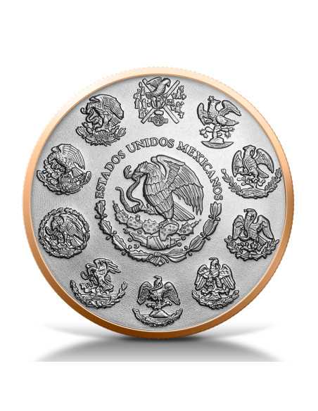 LIBERTAD Serie Oro Rojo 1 Oz Moneda de Plata México 2024 - Coins & More - Mexico