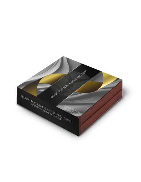 LIBERTAD Schwarz Platin & Gold und Silber Serie 1 Oz Silbermünze Mexiko 2024 - Coins & More - Mexiko