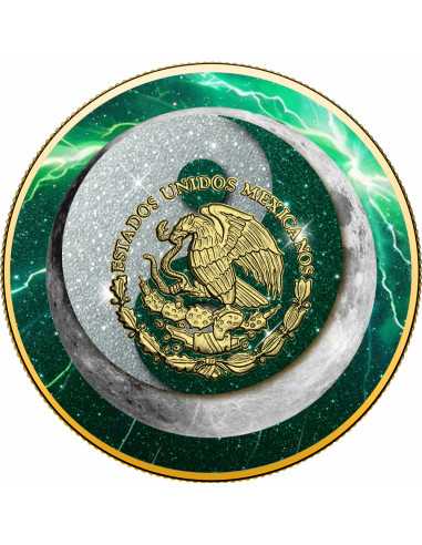 SOL Y LUNA Tormenta Verde Eléctrica 1 Oz Moneda de Plata México 2024 - Coins & More - Mexico