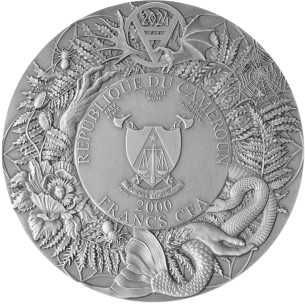 UTOPIEC Slawisches Bestiarium 3 Oz Silbermünze 2000 Francs Kamerun 2025 - Coins & More - Kamerun 2