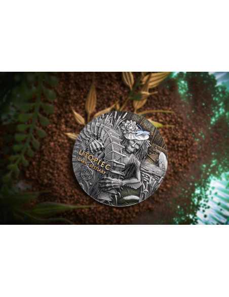 UTOPIEC Bestiario Slavo 3 Oz Moneta d'Argento 2000 Franchi Camerun 2025 - Coins & More - Camerun