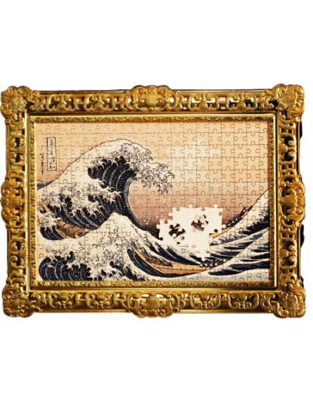 GREAT WAVE OFF KANAGAWA Silver & Copper Micropuzzle Coin 1$ Niue 2021 - Coins & More - Niue