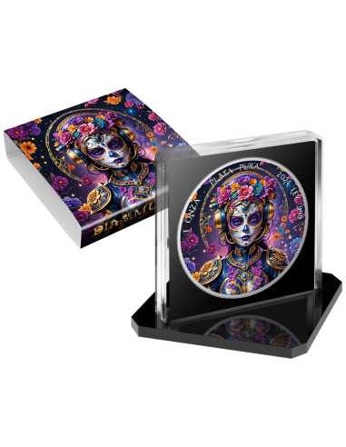 STEAMPUNK Dia De Los Muertos 1 Oz Silver coin 1 Ounce Mexico 2024 - Coins & More - Mexique
