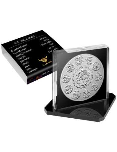STEAMPUNK Dia De Los Muertos 1 Oz Silbermünze 1 Unze Mexiko 2024 - Coins & More - Mexiko