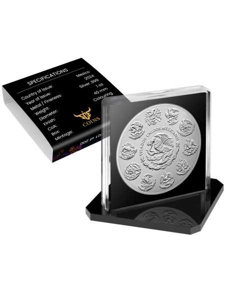 STEAMPUNK Dia De Los Muertos 1 Oz Silver coin 1 Ounce Mexico 2024 - Coins & More - Mexique