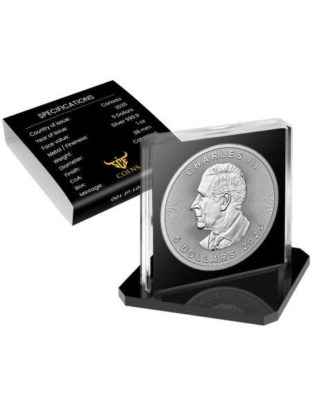 TAURO Zodiaco di pietra Moneta d'argento da 1 Oz 5$ Canada 2025 - Coins & More - Canada