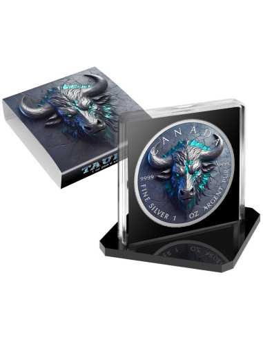 TAURO Zodiaco di pietra Moneta d'argento da 1 Oz 5$ Canada 2025 - Coins & More - Canada