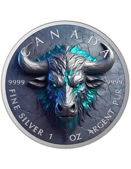 TAURUS Pierre Zodiaque Pièce 1 Oz Argent 5$ Canada 2025 - Coins & More - Canada