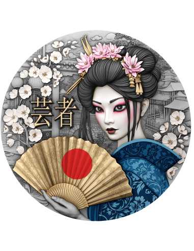GEISHA Whispers of Grace 2 Oz Silbermünze 5$ Niue 2025 - Coins & More - Niue