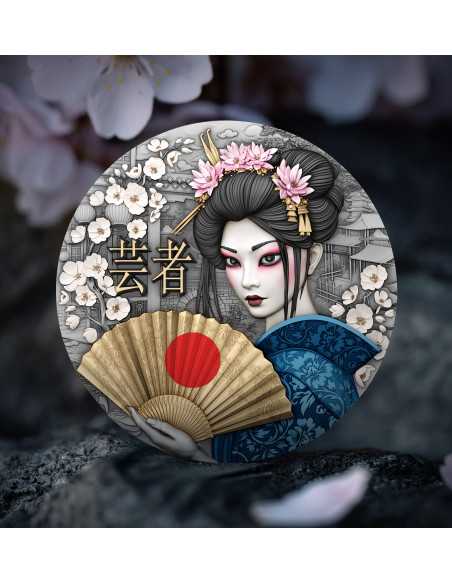GEISHA Whispers of Grace 2 Oz Silbermünze 5$ Niue 2025 - Coins & More - Niue