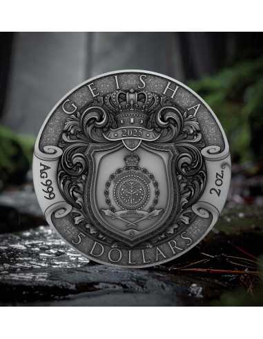 GEISHA Whispers of Grace 2 Oz Silbermünze 5$ Niue 2025 - Coins & More - Niue