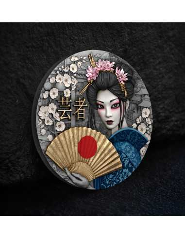 GEISHA Whispers of Grace 2 Oz Silbermünze 5$ Niue 2025 - Coins & More - Niue
