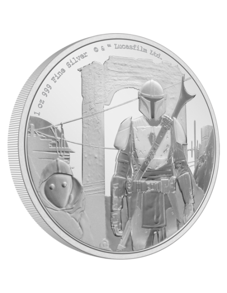 THE MANDALORIAN Classic 1 Oz Silver Coin 2$ Niue 2021 - Coins & More - Niue