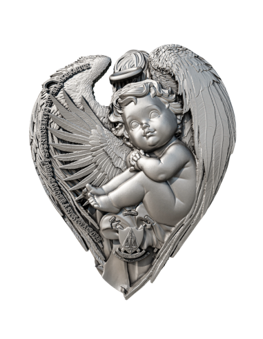 SONIDO DE UN ÁNGEL Música Divina 2 Oz Moneda de Plata 2000 Francos Camerún 2025 - Coins & More - Camerún