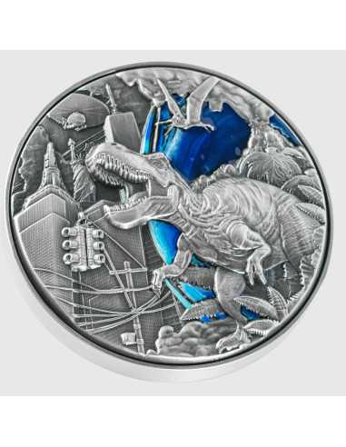 THE CLASH OF THE ERAS Moneta da 2 Oz d'argento e 11,5 Oz di rame 10000 Franchi Ciad 2025 - Coins & More - Chad