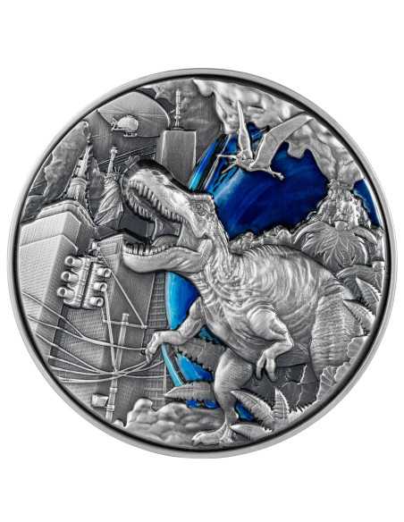 THE CLASH OF THE ERAS 2 Oz Silver 11.5 Oz Copper Coin 10000 Francs Chad 2025 - Coins & More - Tchad