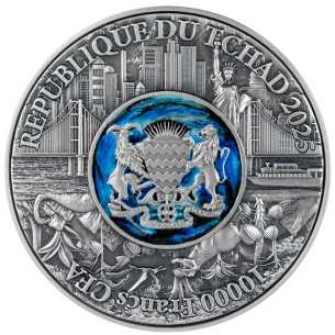 THE CLASH OF THE ERAS Moneta da 2 Oz d'argento e 11,5 Oz di rame 10000 Franchi Ciad 2025 - Coins & More - Chad 2