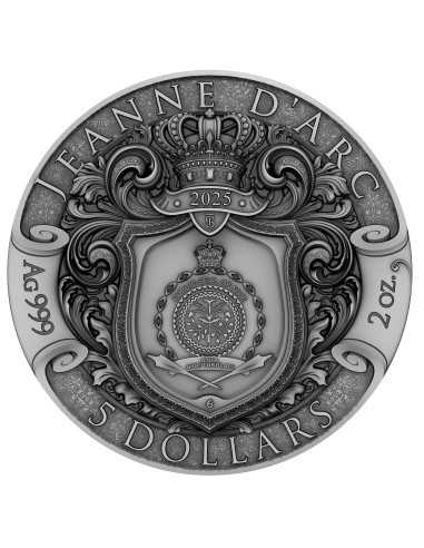 JEANNE D'ARC Llama de Gracia Moneda de Plata de 2 Oz 5$ Niue 2025 - Coins & More - Niue